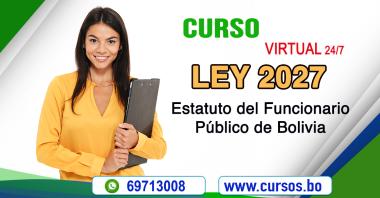 Curso Ley 2027   Estatuto del Funcionario Público (Virtual 24/7)